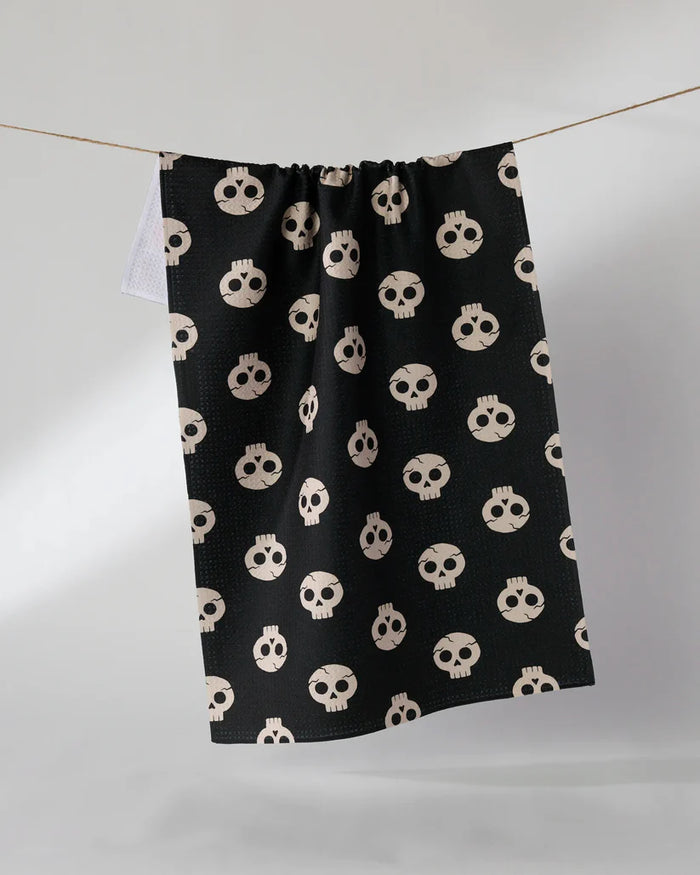 Geometry Kitchen Tea Towel: Dead Cute