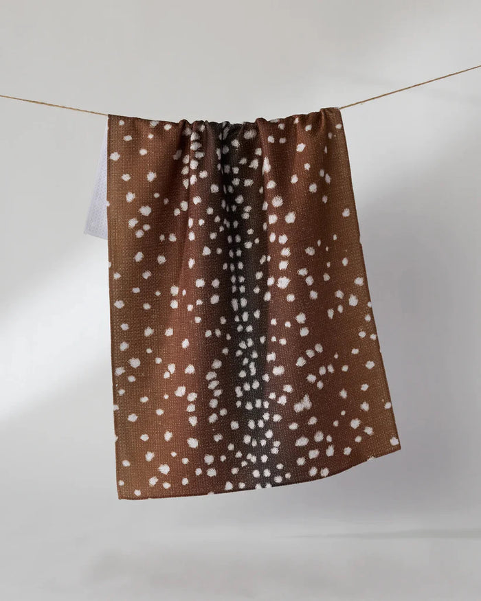 Geometry Kitchen Tea Towel: Doe Trail