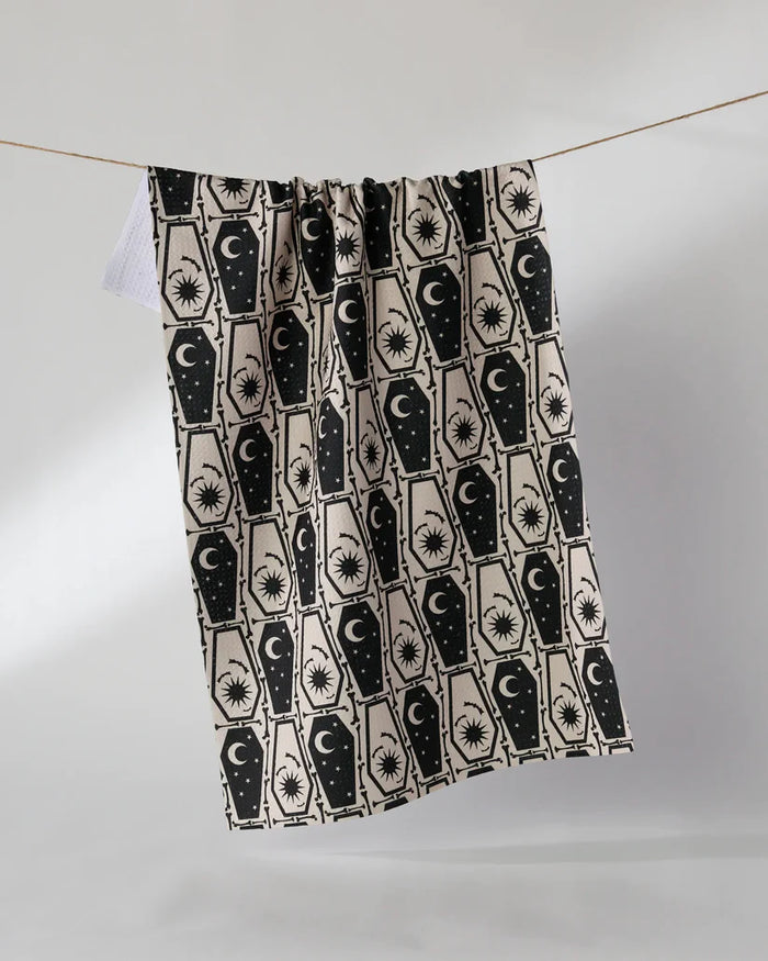 Geometry Kitchen Tea Towel: Gothic Slumber