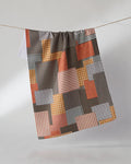 Geometry Kitchen Tea Towel: Patch and Pumpkin