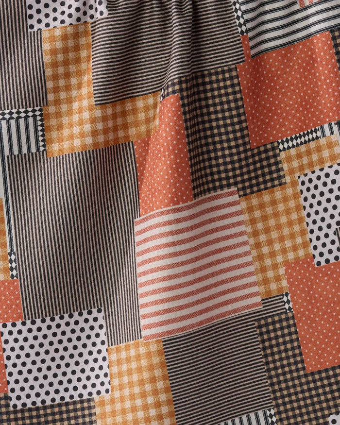 Geometry Kitchen Tea Towel: Patch and Pumpkin
