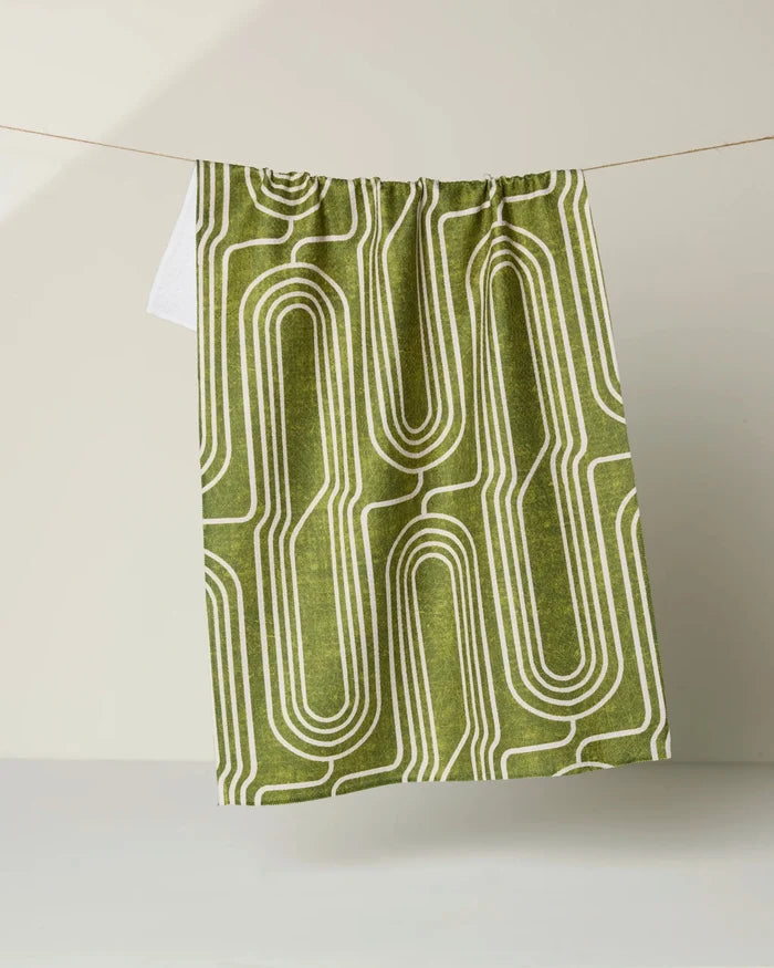 Geometry Kitchen Tea Towel: Roslyn