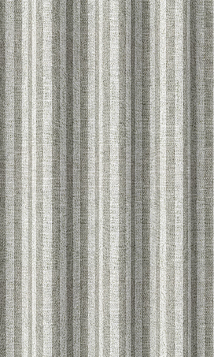 Modern Striped Home Décor Fabric By the Metre (Grey/ White)
