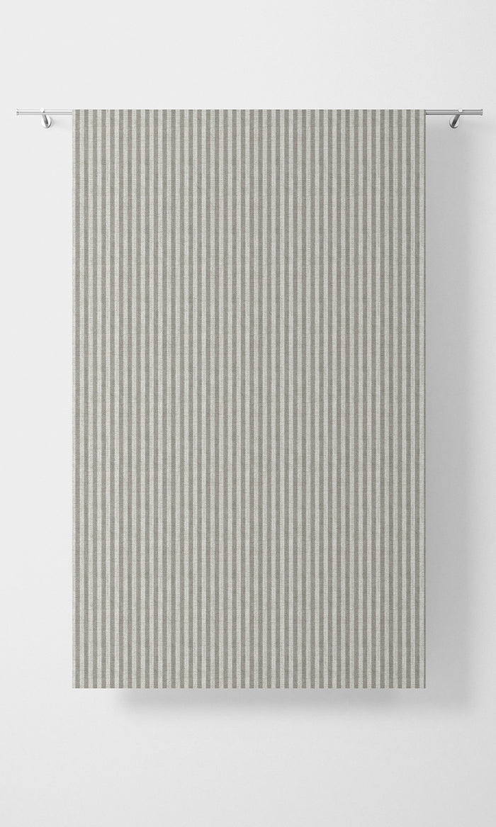 Modern Striped Home Textile Fabric Material By the Metre (Grey/ White)