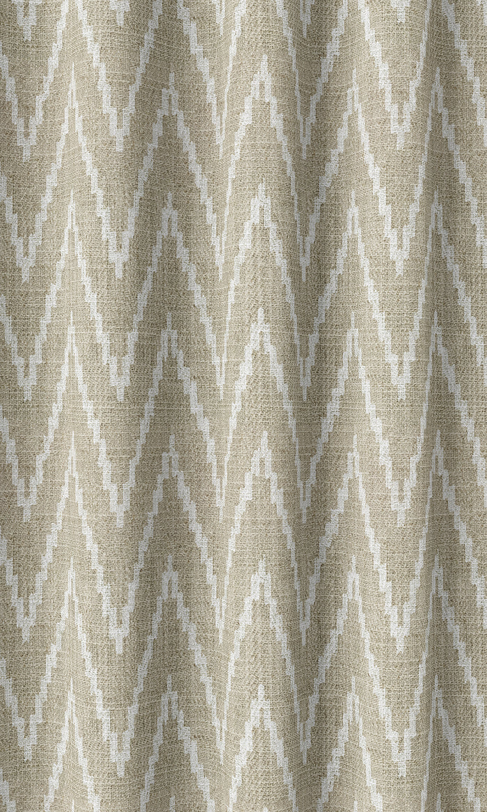 Houndstooth Print Home Décor Fabric By the Metre (Beige/ White)
