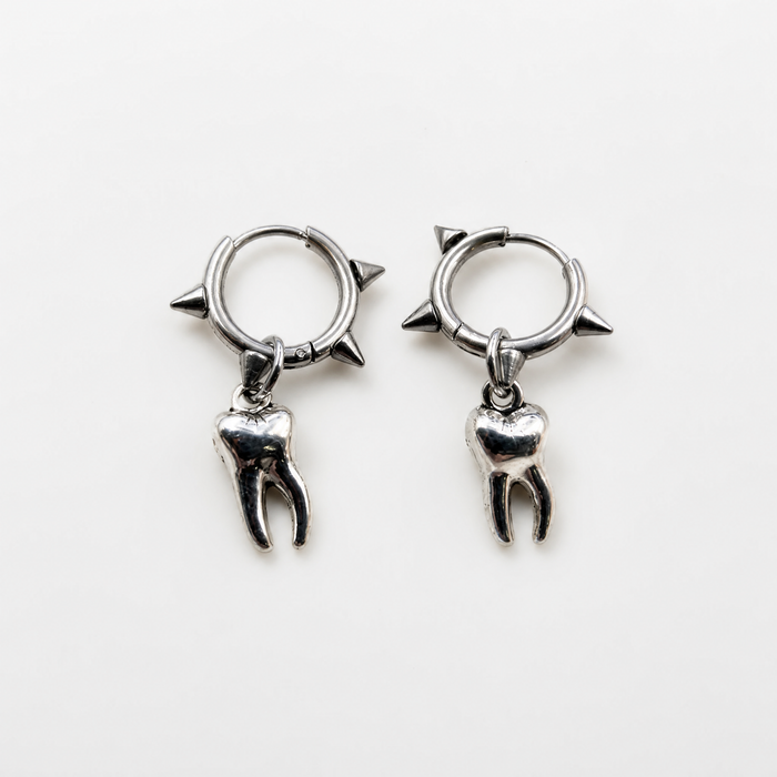 Goth Wisdom Tooth Earrings | Gothic Anatomical Dangle Earrings