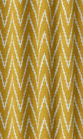 Chevron Print Drapes (Deep Yellow/ White)