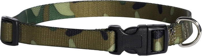 Guardian Gear Camo Dog Collar Durable Nylon Quick Release Buckle Green