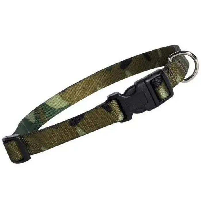 Guardian Gear Camo Dog Collar Durable Nylon Quick Release Buckle Green