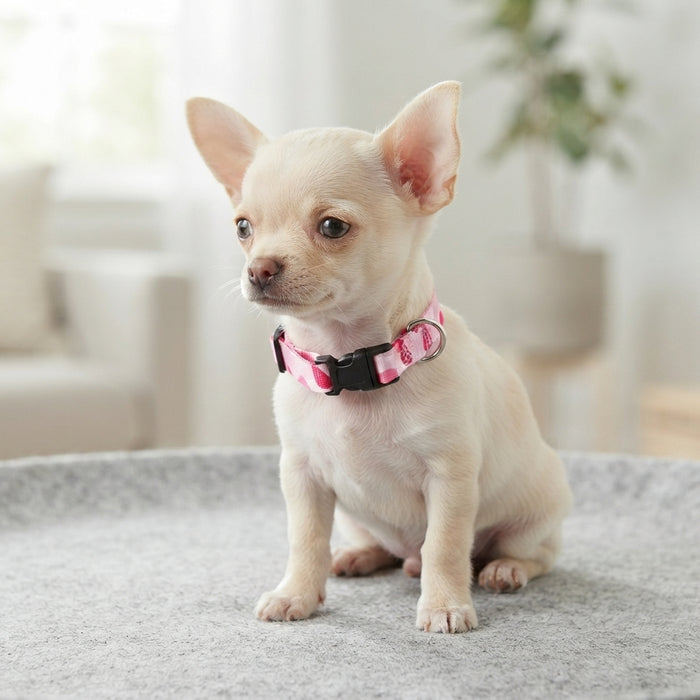 Guardian Gear Camo Dog Collar Neck Durable Nylon Quick Release Buckle Pink
