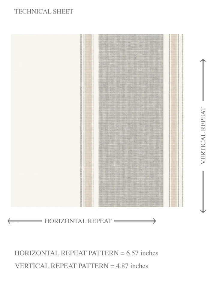 Neutral Geometric Striped Kids Room Wallpaper (Grey/ Beige/ Taupe)