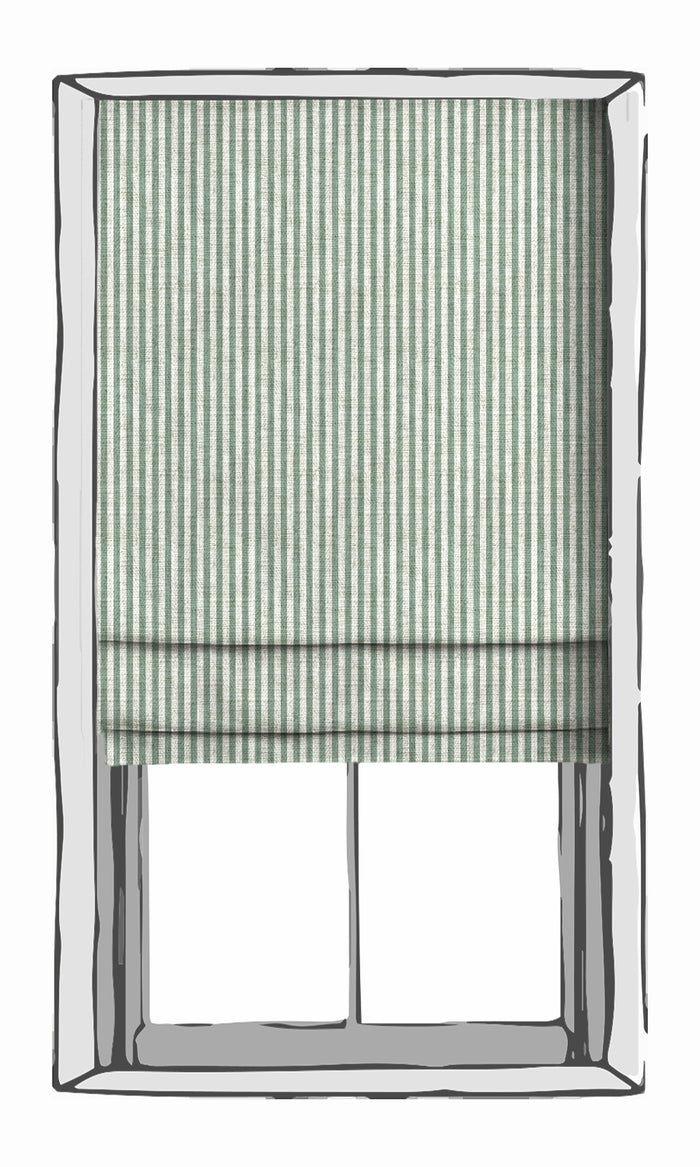 Modern Striped Fabric Material By the Metre (Blue/ White)