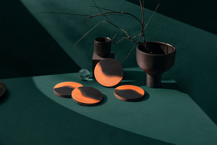 Black Patina Copper Half Time Coasters Empire Copper Landscape Websize