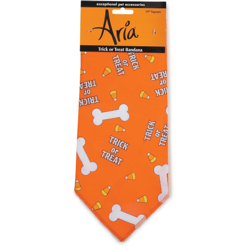 Halloween Aria Trick Treat Dog Bandana Bones Candy Fun Accessory