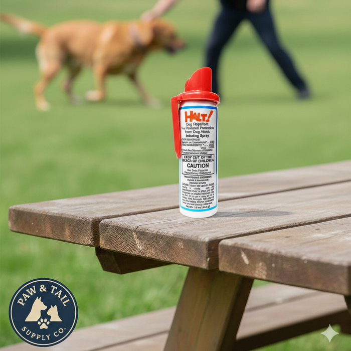 Halt Dog Repellent Spray 1.5 oz Effective Safe Capsaicin Defense for Dogs
