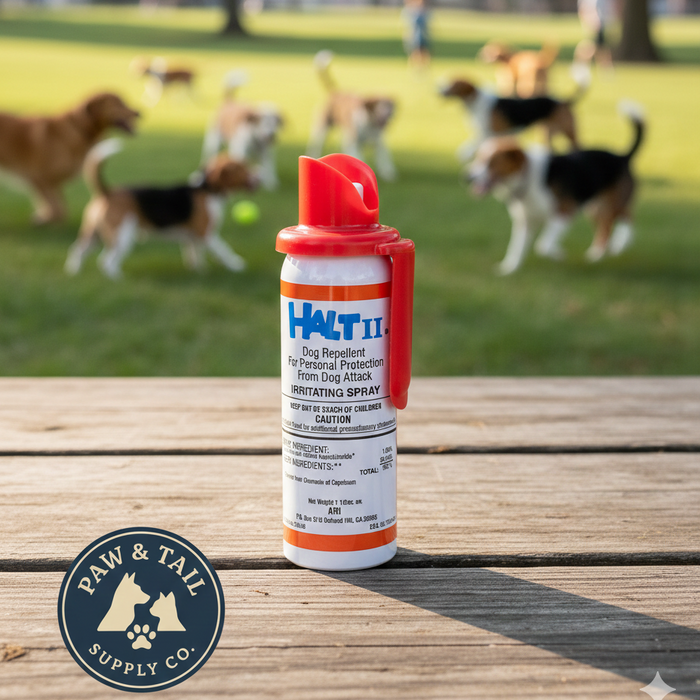 Halt II Dog Repellent Spray 1.5 oz Extra Strong Capsaicin Dog Deterrent