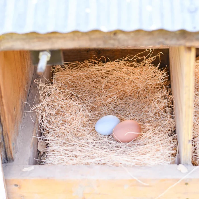 Happy Hen Treats Ceramic Nest Eggs Realistic Fake Eggs for Chicken Nest Boxes
