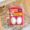 Happy Hen Treats Ceramic Nest Eggs Realistic Fake Eggs for Chicken Nest Boxes