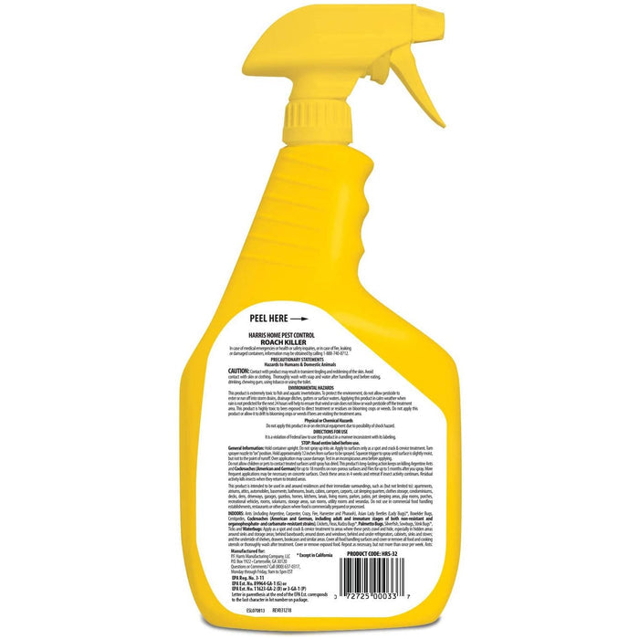 HARRIS Roach Killer, Liquid Spray with Odorless 32 oz. Harris