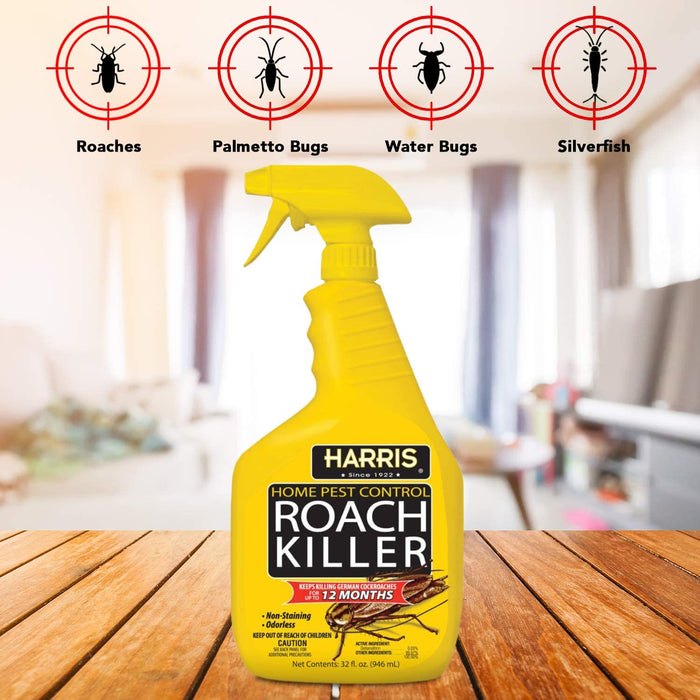 HARRIS Roach Killer, Liquid Spray with Odorless 32 oz. Harris