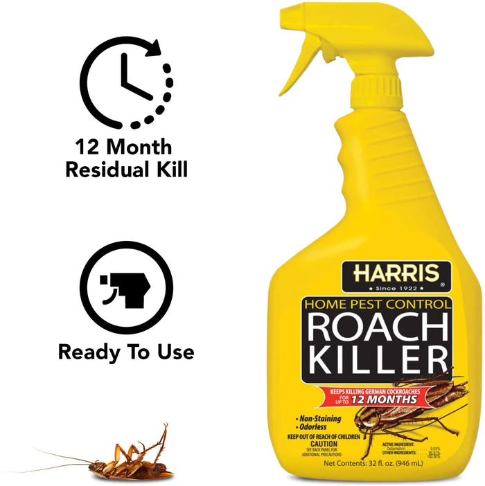 HARRIS Roach Killer, Liquid Spray with Odorless 32 oz. Harris