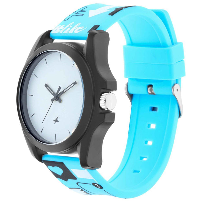 Hashtag - White Dial Silicone Strap Watch