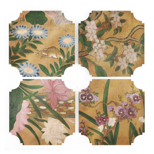 Helen's Panels Coasters - set of 4