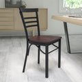 Black Ladder Chair-Wal Seat