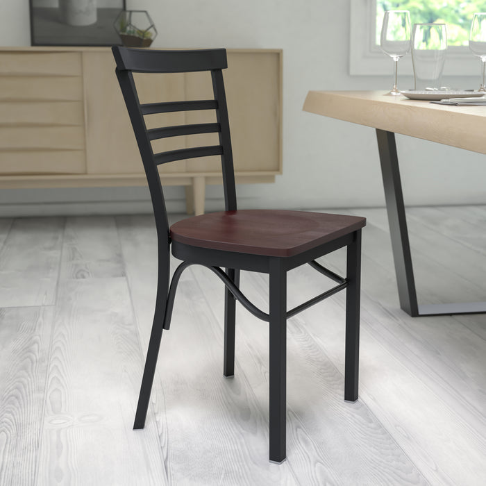 Black Ladder Chair-Wal Seat