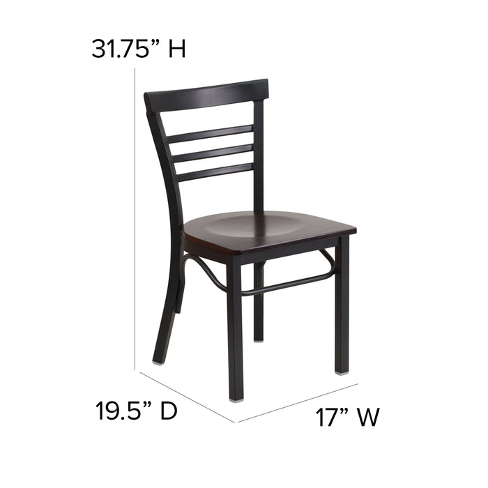 Black Ladder Chair-Wal Seat