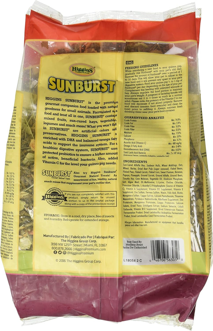 Higgins Sunburst Gourmet Blend Guinea Pig Food 6lbs.