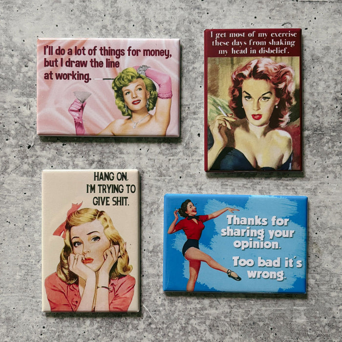 I Get Most Of My Exercise These Days From Shaking My Head In Disbelief Funny Refrigerator Magnet | Rectangular Magnetic Surface Decor | 2" x 3"