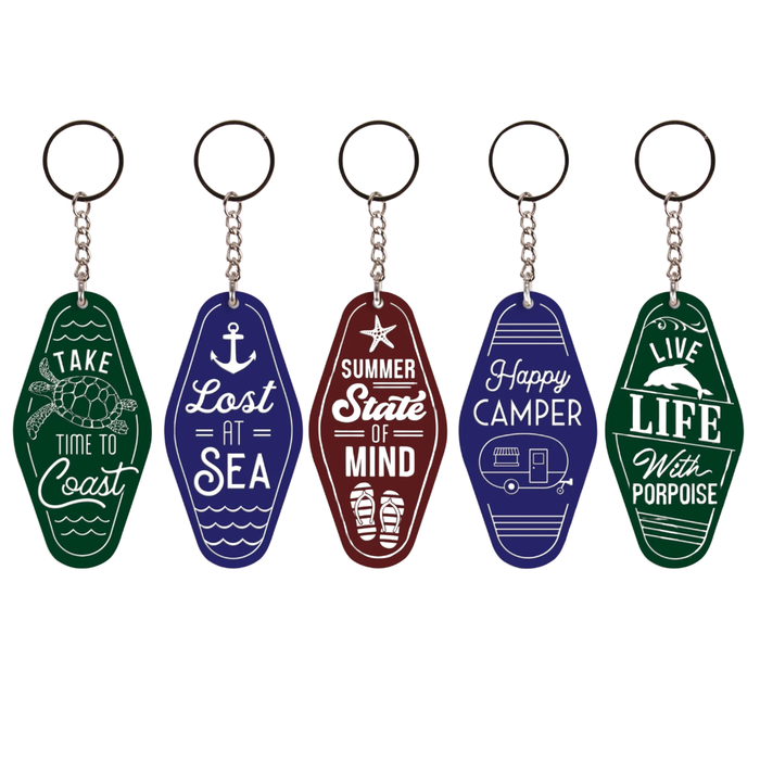 I Love Summer Pack of 5 Keychains-Creative Brands-The Bullish Store