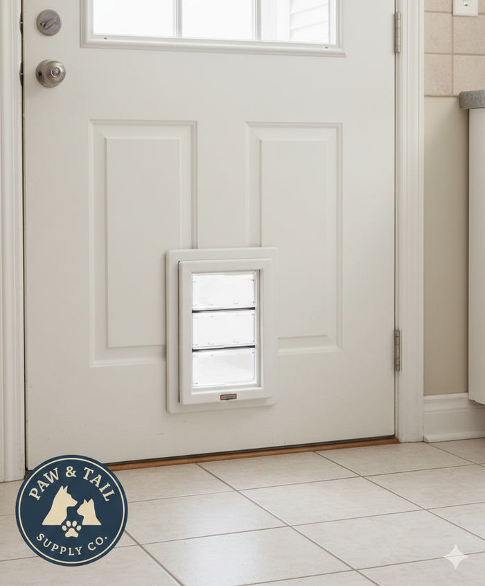 Ideal Pet Products Air-Seal Pet Door Medium White