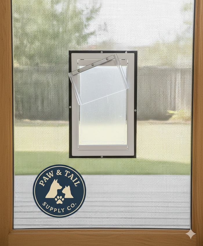 Ideal Pet Products Screen Guard Pet Door Medium White