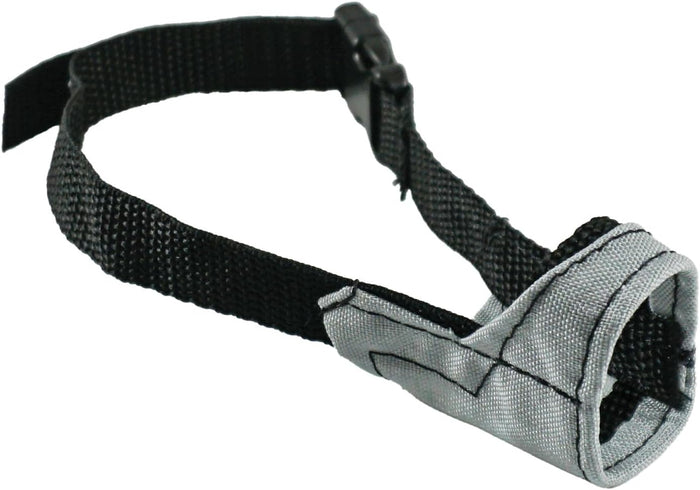Jorvet Nylon Pet Muzzle, Adjustable and Breathable Soft Muzzle, XS Size