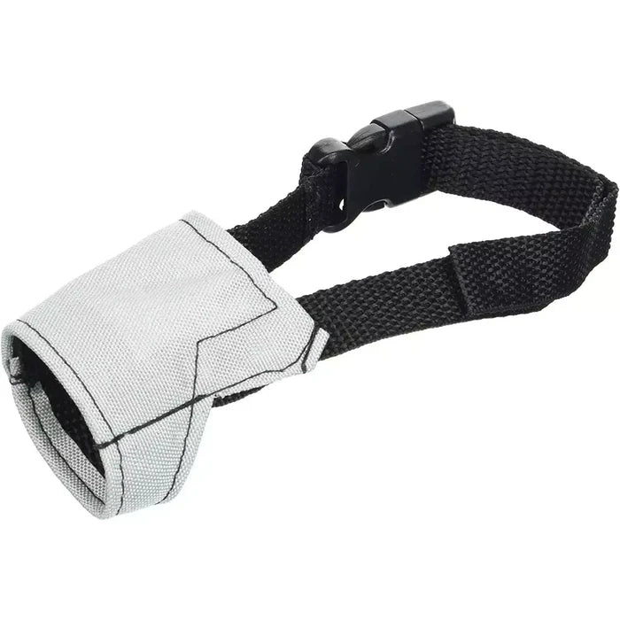 Jorvet Nylon Pet Muzzle, Adjustable and Breathable Soft Muzzle, XS Size