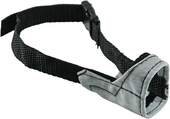 Jorvet Nylon Pet Muzzle, Adjustable and Breathable Soft Muzzle, XS Size
