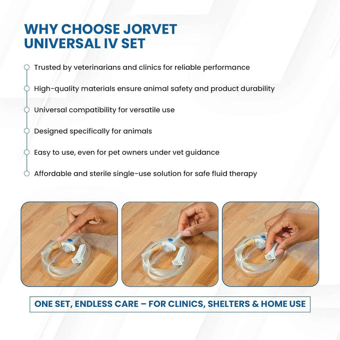 JorVet Universal Infusion IV Set 72" J0400