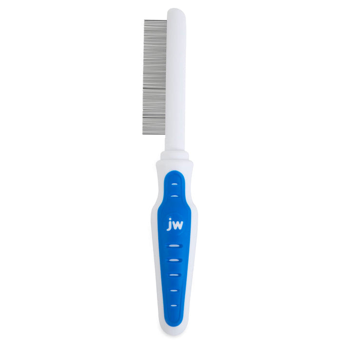 Jw Grip Soft Flea Pet Comb, Grey/yellow Plastic Grip Handle Easy to Use