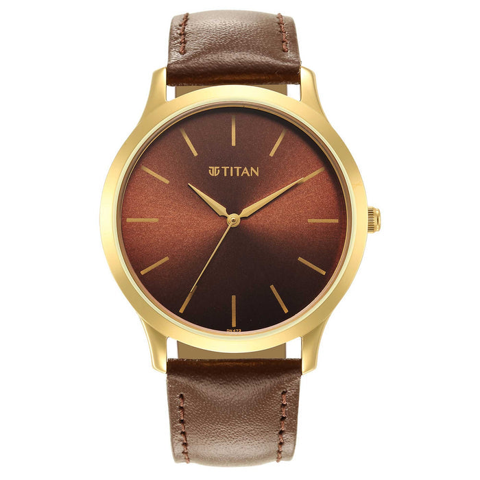 Karishma Radiance Brown Dial Analog Watch for Men 1825YL04
