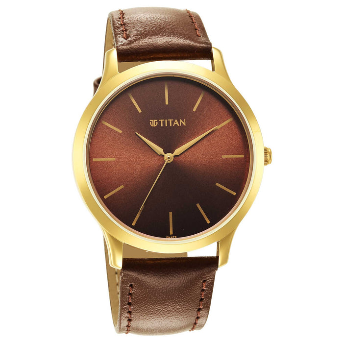 Karishma Radiance Brown Dial Analog Watch for Men 1825YL04