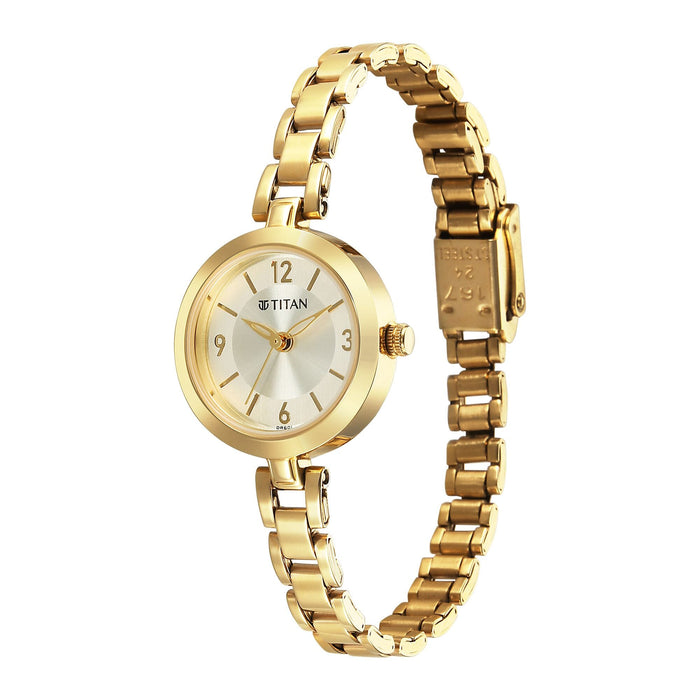 Karishma Radiance Women’s Watch 2598YM05 – Rose Gold Dial, Gold-Tone Stainless Steel Strap, Quartz