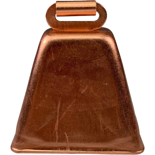 Kentucky Long Distance Cow Bell with Roller Eye Copper Finish 3-7/8"