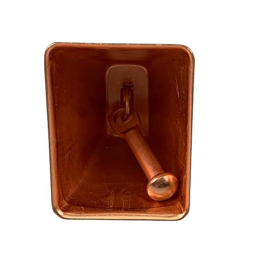 Kentucky Long Distance Cow Bell with Roller Eye Copper Finish 3-7/8"