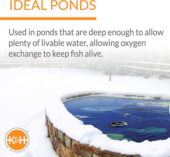 K&H Thermo-Pond 250W Pond Heater Deicer Thermostat Floating or Submersible