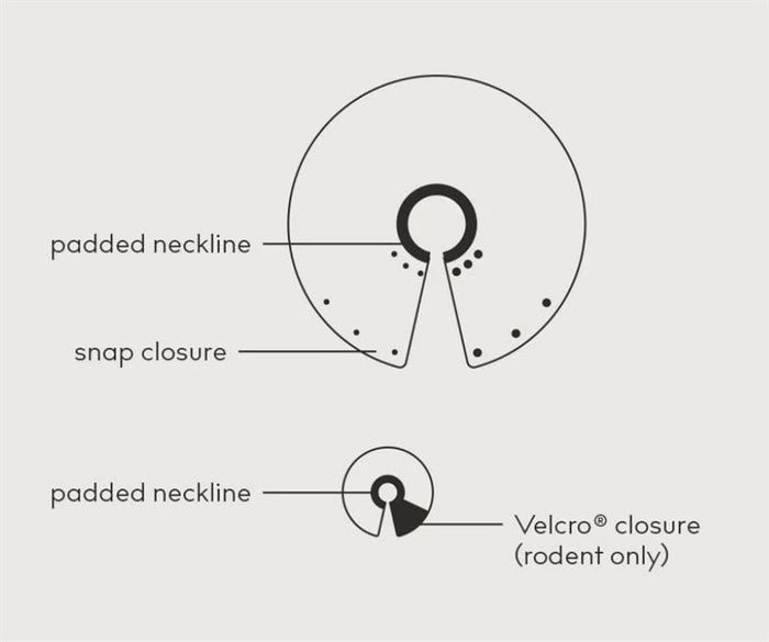 KVP Elizabethan Bird Saf-T Avian Cone Neck E-Collar 2.0"-2.75" 6" Diameter SS406XS
