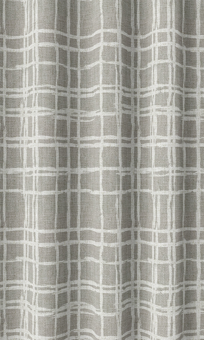 Abstract Patterned Home Décor Fabric By the Metre (Grey/ White)