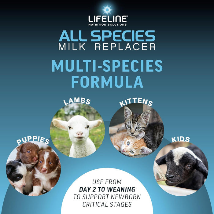 Lifeline All Species 4 Lb Milk Replacer 26% Protein Kittens Puppies Lambs