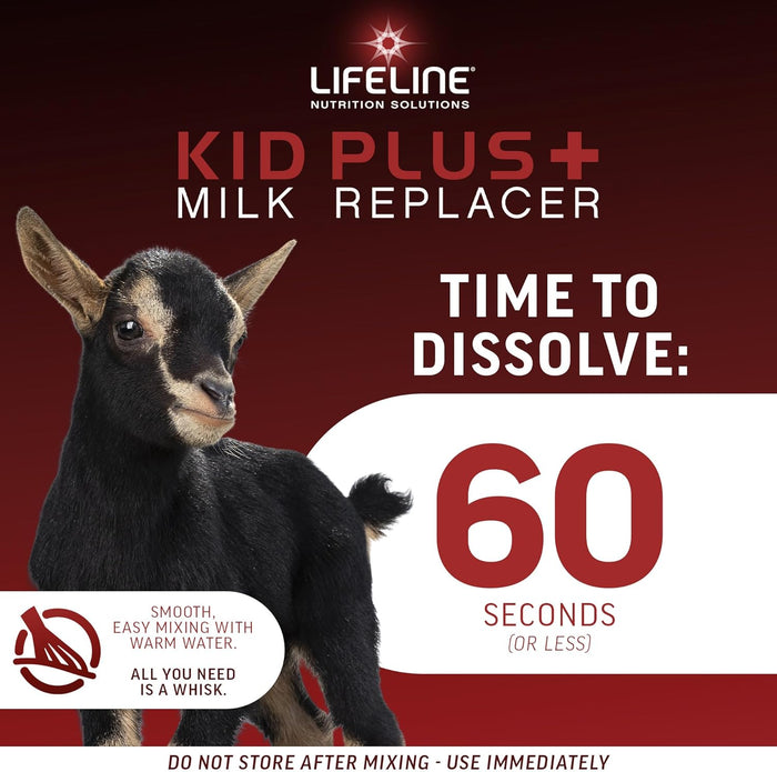 Lifeline Kid Plus+ 6 Lb Milk Replacer 23% Protein Goat Kids Lifepulse